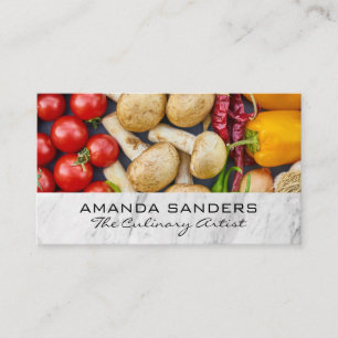 Tarjeta De Visita Artes culinarias   Frutas y hortalizas