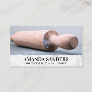 Tarjeta De Visita Artes culinarias   Rolling Pin