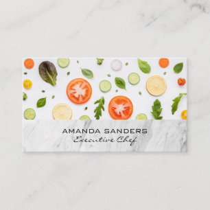 Tarjeta De Visita Artes culinarias Verduras