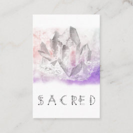 Tarjeta De Visita Artes curativos cristalinos de la acuarela del *~*