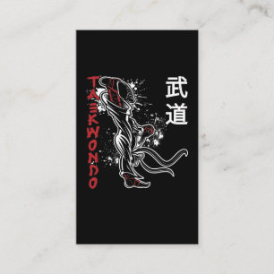Tarjeta De Visita Artes marciales de Taekwondo