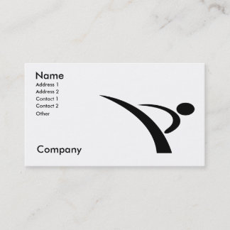 Tarjeta De Visita Artes marciales/instructor del karate