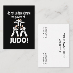 Tarjeta De Visita Artes Marciales Judo Defensa Personal Taekwondo Ju