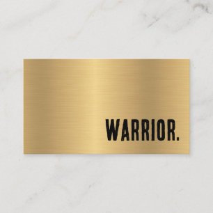 Tarjeta De Visita Artes Marciales Premier Faux Gold