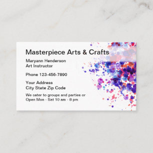 Tarjeta De Visita Artes y clases de los artes