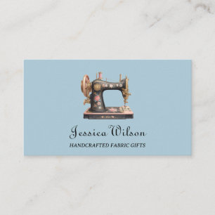 Tarjeta De Visita Artesanía artesanal de la máquina de coser femenin