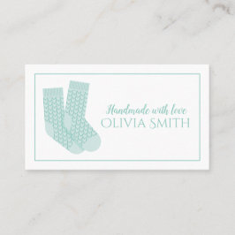 Tarjeta De Visita Artesanía hecha a mano con amor de punto