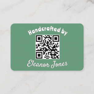 Tarjeta De Visita Artesanías artesanales hechas a medida Código QR v