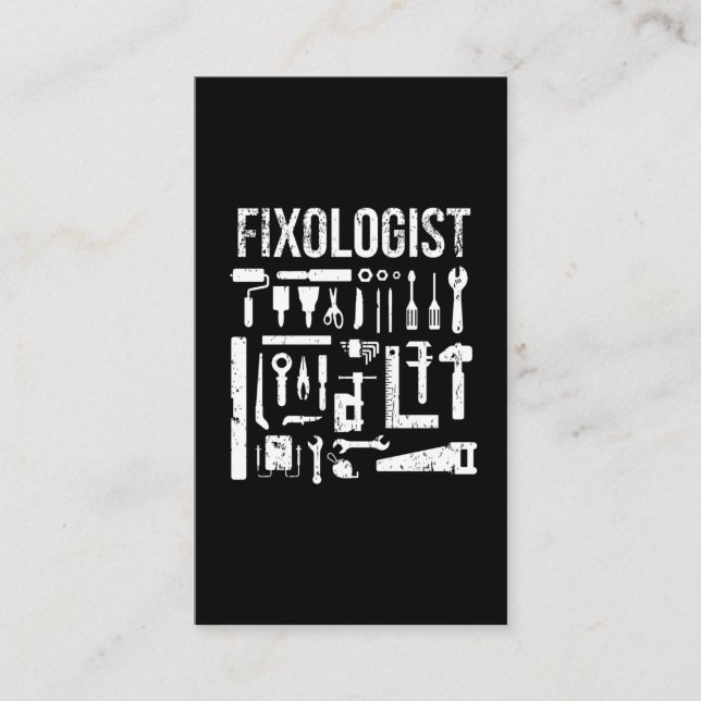 Tarjeta De Visita  Artesano humorístico de carpintería (Anverso)