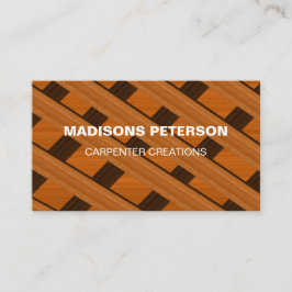 Tarjeta De Visita artesano Madera madera Carpintería Construcción