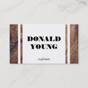 Tarjeta De Visita Artesanos Madera III