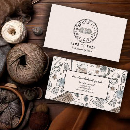 Tarjeta De Visita Artículos de Knit hechos a mano