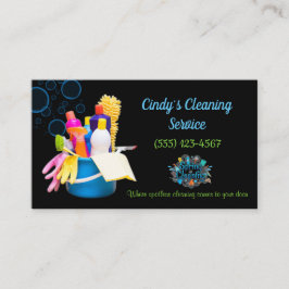 Tarjeta De Visita Artículos de limpieza Diseño Servicios de limpieza