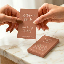 Artisan Terracotta Nail Boutique Referral Branding