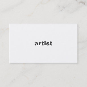 Tarjeta De Visita Artista