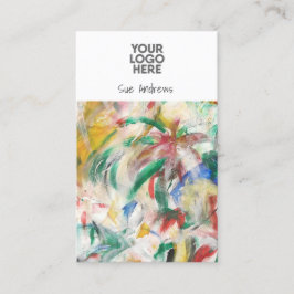 Tarjeta De Visita Artista abstracto personalizado Añadir su propio l