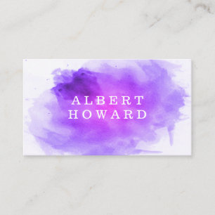 Tarjeta De Visita Artista   Acuarela   Moderno