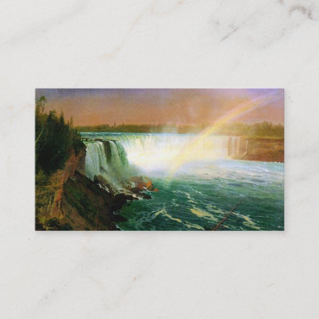 Tarjeta De Visita Artista Albert Bierstadt del arte de la pintura de (Anverso)