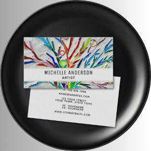 Tarjeta De Visita Artista colorido