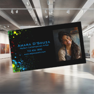 Tarjeta De Visita Artista contemporáneo moderno