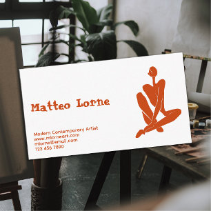 Tarjeta De Visita Artista contemporáneo moderno