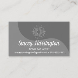 Tarjeta De Visita Artista de bronceado en spray Tanning móvil