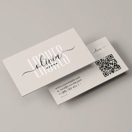 Tarjeta De Visita Artista de cejas Lash Tech Arena Elegante