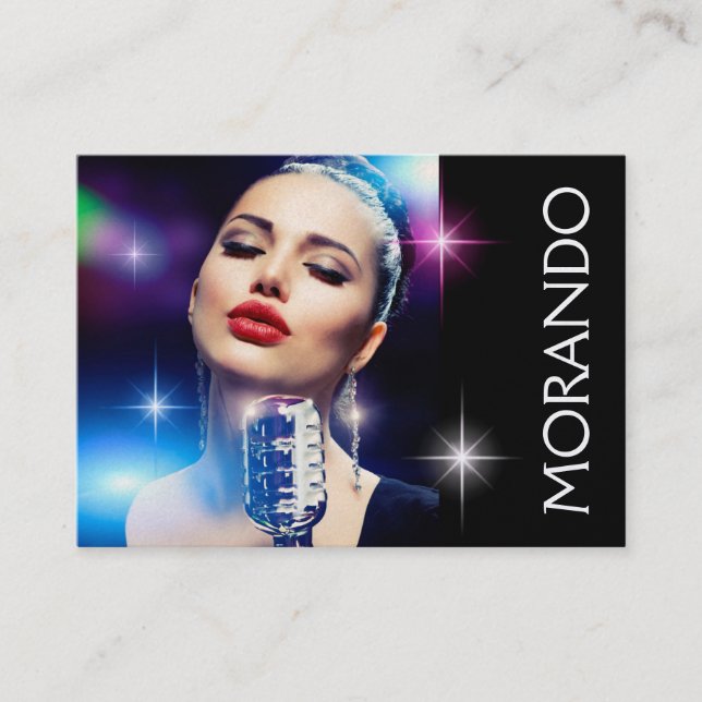 Tarjeta De Visita Artista de entretenimiento / Agente / Lecciones de (Anverso)