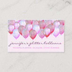 Tarjeta De Visita Artista de globos para decoración de fiestas