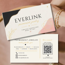 Artista de joyería permanente con código QR en ing