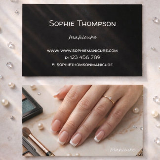 Tarjeta De Visita artista de manicura 