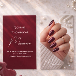 Tarjeta De Visita artista de manicura