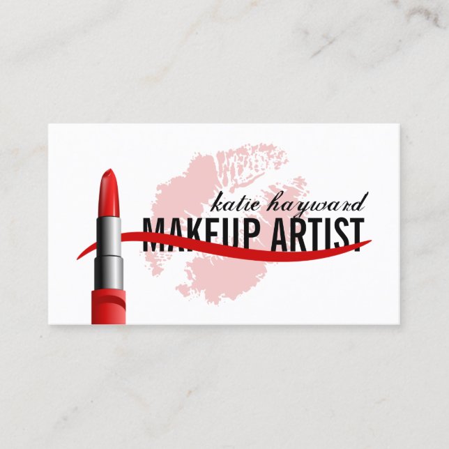 Tarjeta De Visita Artista de maquillaje (Anverso)