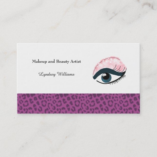 Tarjeta De Visita Artista de maquillaje (Anverso)