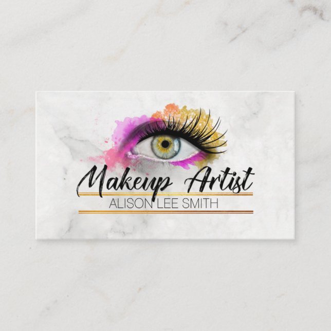 Tarjeta De Visita Artista de maquillaje (Anverso)