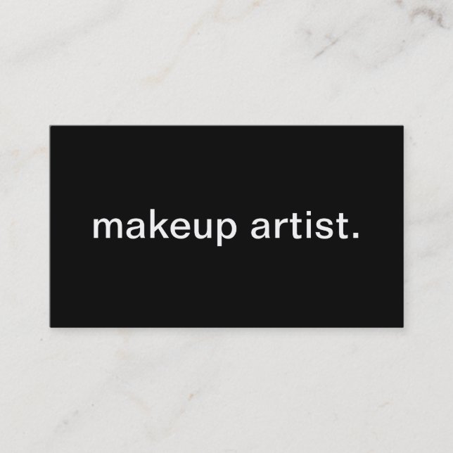 Tarjeta De Visita Artista de maquillaje (Anverso)