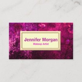 Tarjeta De Visita Artista de maquillaje abstracto moderno de moda