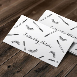 Tarjeta De Visita Artista de maquillaje azota salón de Eyelash