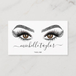 Tarjeta De Visita Artista de maquillaje Beauty Salon Lash Extension 