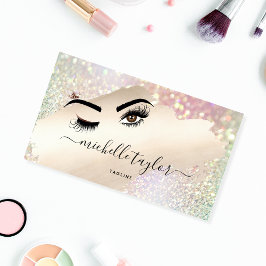 Tarjeta De Visita Artista de maquillaje Beauty Salon Lash Extensión 