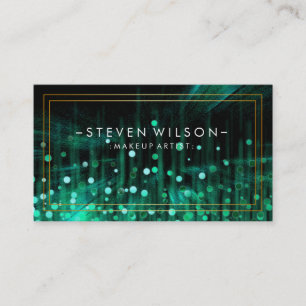 Tarjeta De Visita Artista de maquillaje brillante Purpurina Sparkle 