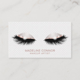 Tarjeta De Visita Artista de maquillaje clama los ojos al purpurina 