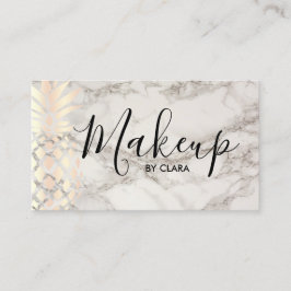 Tarjeta De Visita Artista de maquillaje color de rosa de cobre del