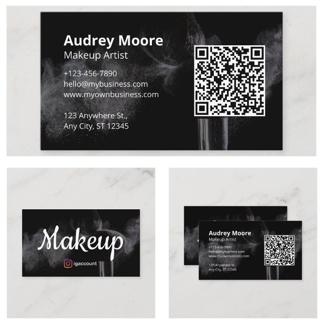 Tarjeta De Visita Artista de maquillaje cometólogo (Cosmetologist Makeup Artist Business Card
)