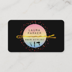 Tarjeta De Visita Artista de maquillaje con estilo de pelo Bobby Pin