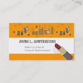 Tarjeta De Visita Artista de maquillaje cosmético del M.U.A. del