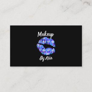 Tarjeta De Visita Artista de Maquillaje Creativo Fantasía Labios Uni