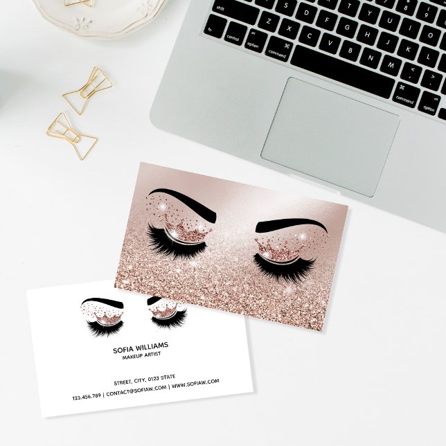 Tarjeta De Visita Artista de maquillaje Crown Lazas Extensión de Sal (Subido por el creador)