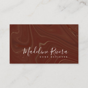 Tarjeta De Visita Artista de Maquillaje de Arte Líquido Burgundy Dis