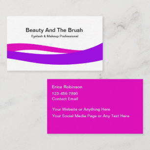 Tarjeta De Visita Artista de maquillaje de Beauty Eyelash